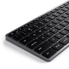 Satechi Slim W3 tastiera Universale USB QWERTY Inglese Alluminio, Nero (Satechi Slim W3 - tastatur)