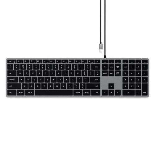 Satechi Slim W3 tastiera Universale USB QWERTY Inglese Alluminio, Nero (Satechi Slim W3 - tastatur)