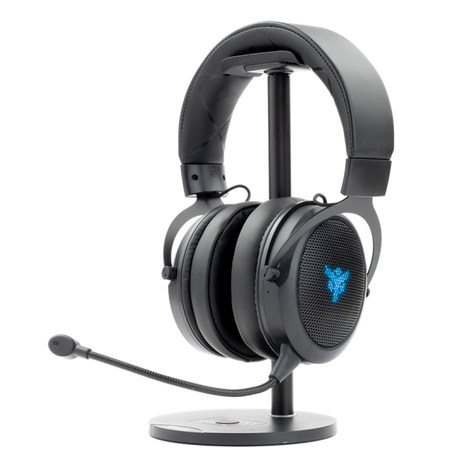 Cuffie Gaming H500W2 - Wireless 2.4G- 7 Colori LED- Mic removibile- (stand non incluso)