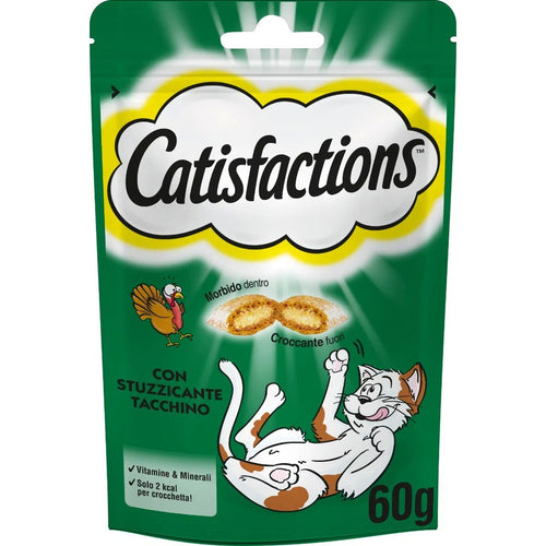 Catisfactions Snack per Gatti gusto Tacchino 60gr