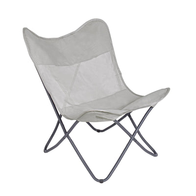 Sedia da mare Butterfly Gabicce pieghevole con struttura in acciaio seduta e schienale