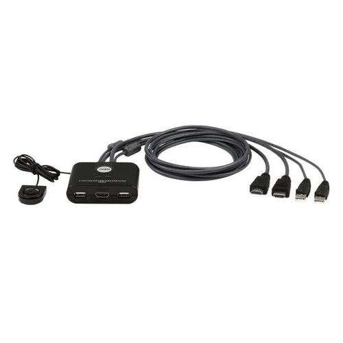 2-Port USB FHD HDMI Cable KVM