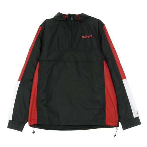 NEW ERA Giacca a Vento Infilabile Uomo Ne Contemporary Windbreaker Newera Black/white/scarlet da uomo