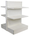 Scaffalatura metallica da negozio verniciata colore bianco cm. 100x50x140h