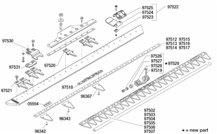 Lama 15 sezioni adattabile BCS 59058724