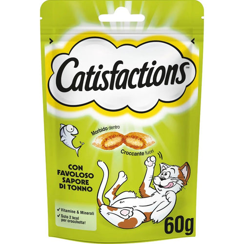 Catisfactions Snack per Gatti gusto Tonno 60gr