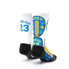 Socks unisex Scrimmage basket Dray Misteryo White