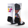 Calza unisex Scrimmage basket Jimmy Buckets White
