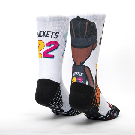 Calza unisex Scrimmage basket Jimmy Buckets White