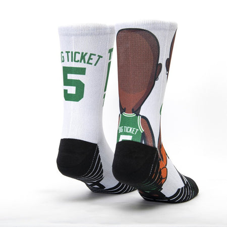Calza unisex Scrimmage basket Big Ticket White