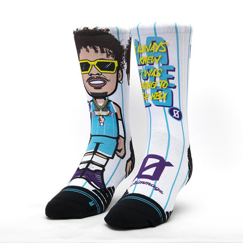 Calza Scrimmage unisex basket Lamelo White