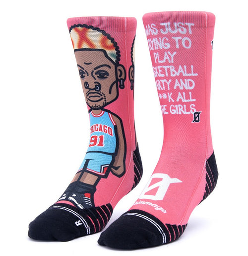 Calzini Stampati Scrimmage unisex basket The Worm Pink