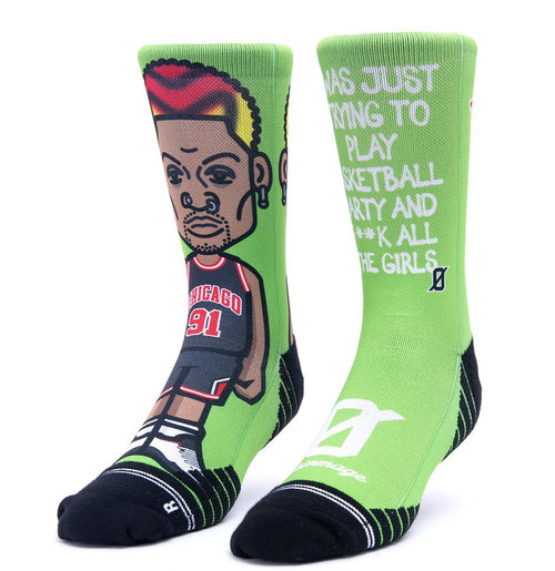 Calzini Scrimmage Stampa unisex basket The Worm Green