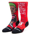 Calzini unisex Scrimmage Stampa  basket The Worm Red