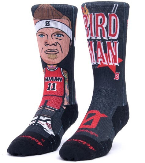 Calzini unisex Scrimmage Stampa basket Birdman Black