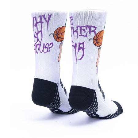 Calzini unisex Scrimmage basket The Joker White