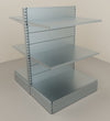Scaffale metallico zincato da negozio con piani a mensole cm. 100x60x140h