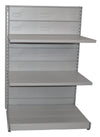 Scaffale di metallo da negozio e punto vendita colore alluminio cm. 97x60x140h