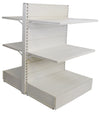 Scaffalatura metallica per arredamento negozi colore bianco cm. 100x60x140h