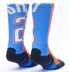 Calzini unisex Scrimmage basket Jersey Shai Orange-Sky blue