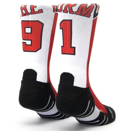 Calzini unisex Scrimmage basket Jersey The Worm Multicolore