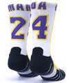 Calzini unisex Scrimmage basket Jersey Mamba White