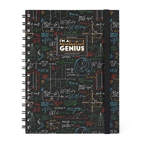Legami, Quaderno Spiralato A Righe Large, A5, Tema Genius