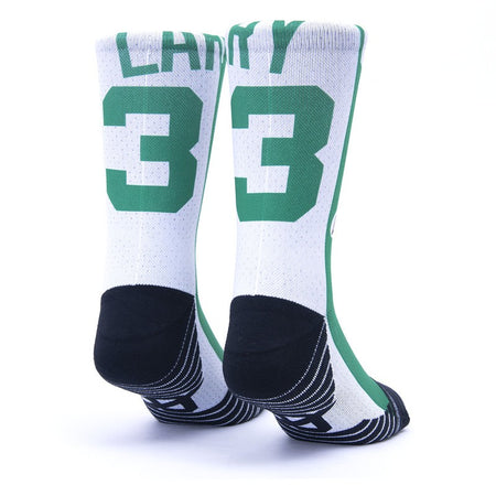 Calzini unisex Scrimmage basket Jersey Larr Green-White