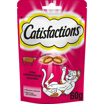 Catisfactions Snack per Gatti gusto Manzo 60gr