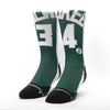 Calzini unisex Scrimmage basket Jersey Giannis Green-White