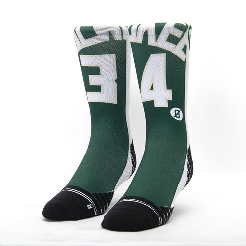 Calzini unisex Scrimmage basket Jersey Giannis Green-White