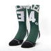 Calzini unisex Scrimmage basket Jersey Giannis Green-White
