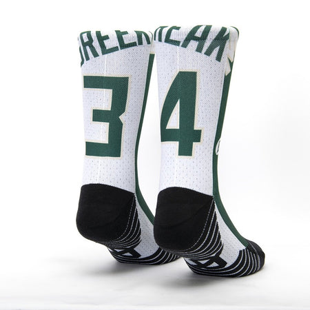 Calzini unisex Scrimmage basket Jersey Giannis Green-White