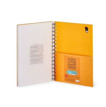 Legami, Quaderno Spiralato A Righe Large, A5, Tema Genius