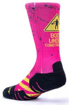 Calzini unisex Scrimmage Fitness under construction Fuxia