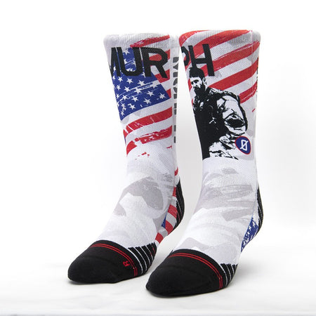 Calzini unisex Scrimmage Fitness Murph White