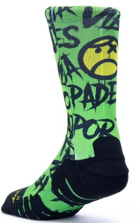 Calzini unisex Scrimmage Angry Ball calze da Padel Green