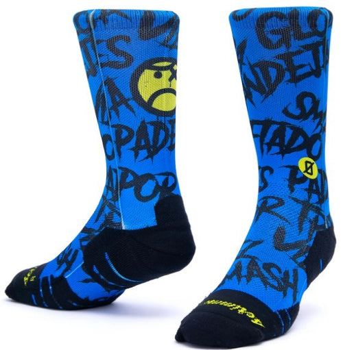 Calzini unisex Scrimmage Angry Ball calze da Padel Blu