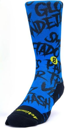 Calzini unisex Scrimmage Angry Ball calze da Padel Blu