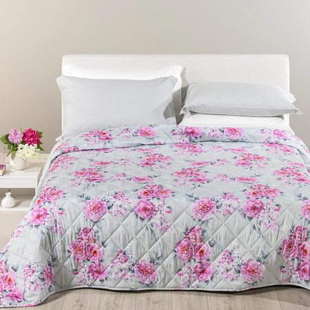 Copriletto Trapuntato Lotus ! Caleffi  – In Morbida Microfibra Anallergica – Design Contemporaneo e Comfort Superiore