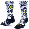 Calzini unisex Scrimmage Angry Ball calze da Padel White