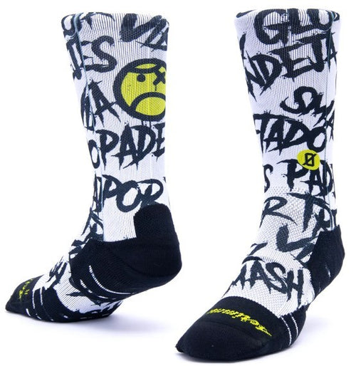 Calzini unisex Scrimmage Angry Ball calze da Padel White