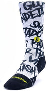 Calzini unisex Scrimmage Angry Ball calze da Padel White