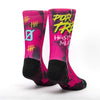 Calzini unisex Scrimmage Por Tres calze da Padel Fuxia