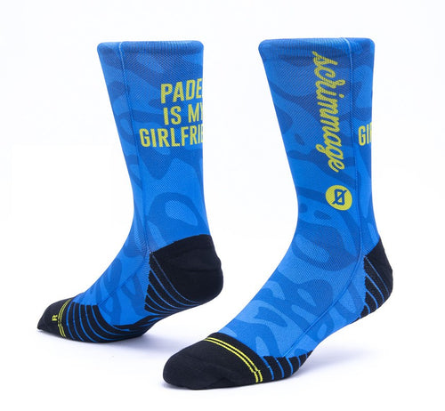 Calzini unisex Scrimmage My Girlfriend/Boyfriend calze da Padel Blu