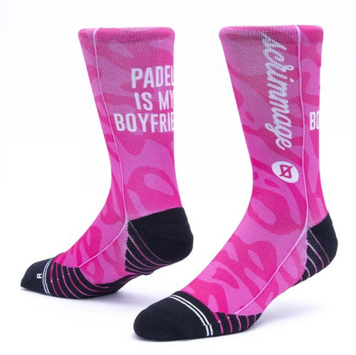 Calzini unisex Scrimmage My Girlfriend/Boyfriend calze da Padel Fuxia