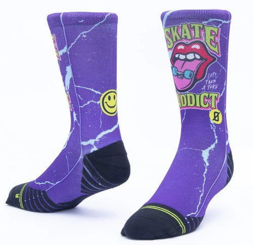 Calzini unisex Scrimmage Everyday Skate Addict Purple