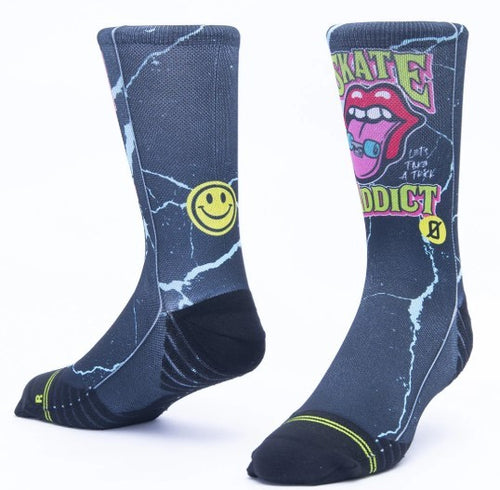 Calzini unisex Scrimmage Everyday Skate Addict Black