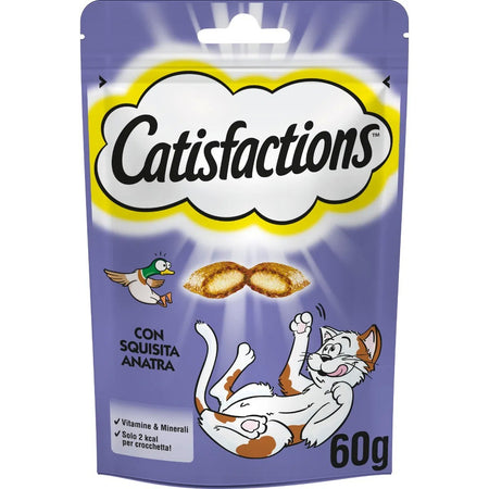 Catisfactions Snack per Gatti gusto Anatra 60gr
