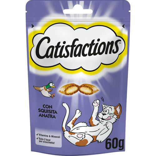Catisfactions Snack per Gatti gusto Anatra 60gr
